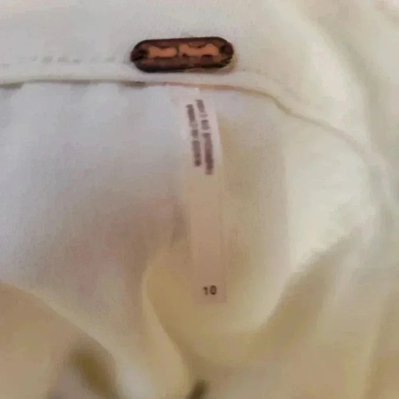 Free People Women's Button Up White Skirt Size 10 NWT - Picture 3 of 3